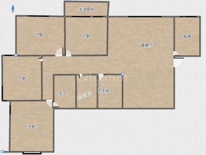 东江锦园 4室 2厅 163平米