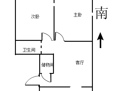 荷花公寓 2室 1厅 73.44平米