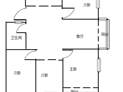 虞师里小区 3室 2厅 118平米