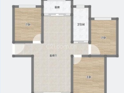 鹿韵里（洪殿单元E-04地块） 3室 2厅 115平米