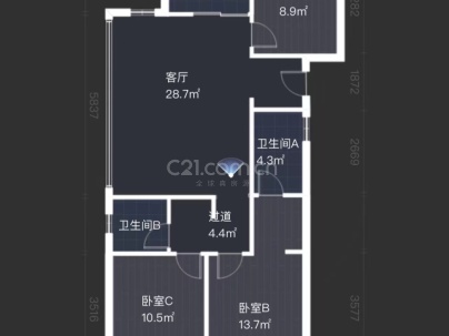 桂语江南 3室 112平米