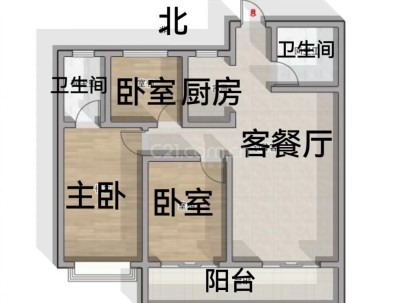 东欣华庭（A-19地块） 4室 2厅 122平米