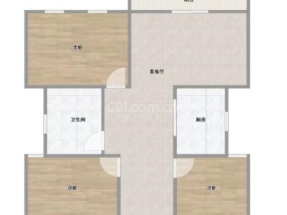 雍华园 3室 2厅 89平米