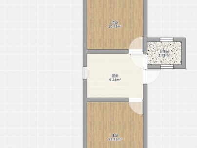 水心柑组团 1室 1厅 44.14平米