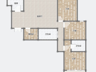 复兴大厦 3室 2厅 140平米