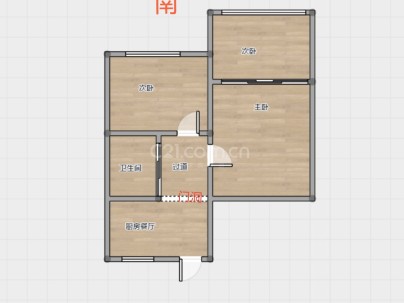 双莲小区(双莲大楼） 2室 1厅 55平米