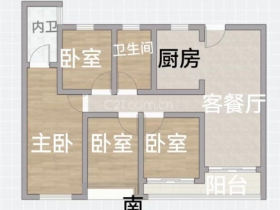 聚悦江庭（开发区西单元D-06地块） 4室 2厅 124平米