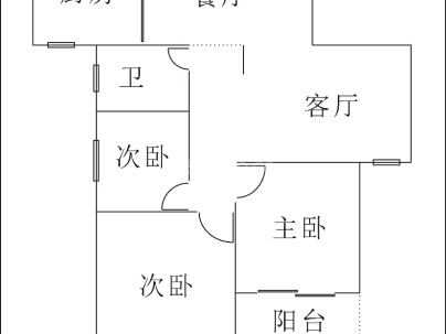 甲里家园二组团 3室 2厅 80平米