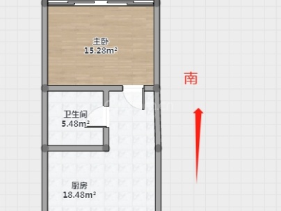 朝霞大楼 1室 1厅 38平米