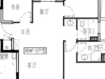 悦宸华庭（G01地块） 3室 2厅 100平米