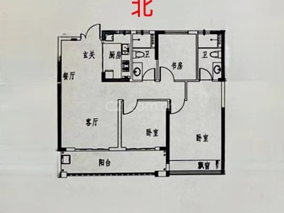 环鸿园 3室 2厅 107平米