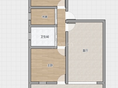 水心竹组团 3室 1厅 59.9平米