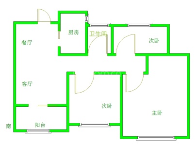 德信·海派公馆 3室 2厅 87平米