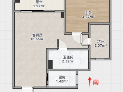 娄韵嘉园 2室 2厅 80平米