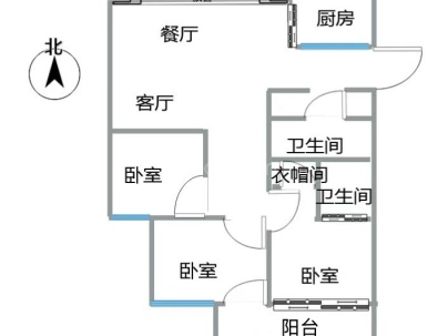 西堡锦园 3室 2厅 130平米