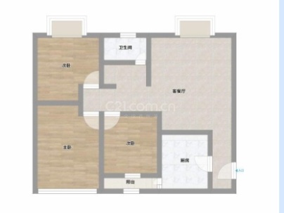 嘉福公寓 3室 2厅 110平米