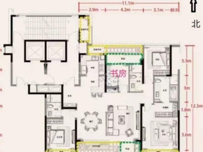 江山云起 4室 2厅 177平米