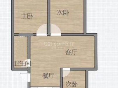 月落垟村教工宿舍 3室 2厅 90.7平米