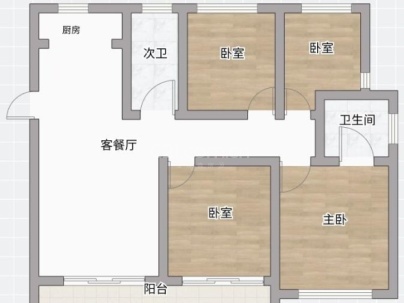 望悦江庭（开发区西单元C-16地块） 3室 2厅 155平米