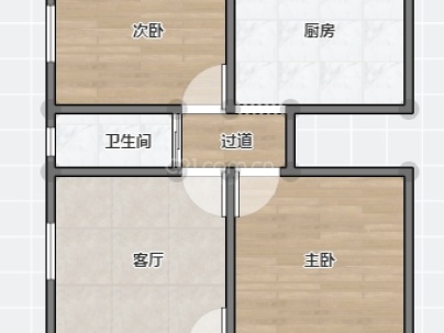 水心枫组团 3室 1厅 74.14平米