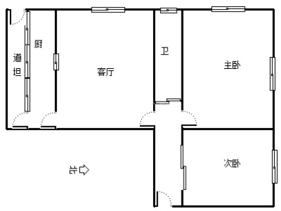 水心李组团 2室 1厅 52平米