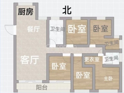聚悦江庭（开发区西单元D-06地块） 4室 2厅 173平米