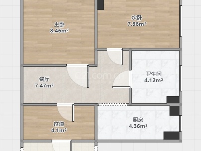 跃龙娄庭 3室 2厅 110平米