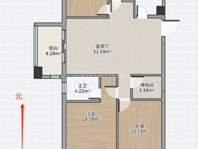 汇豪锦园 3室 2厅 123平米