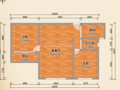 温化锦园 3室 1厅 103.87平米