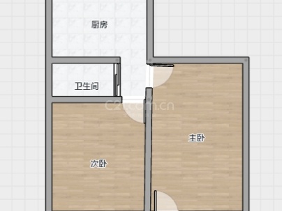 水心桃组团 2室 1厅 57.16平米