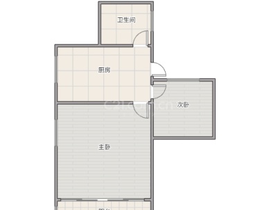 水心榕组团 2室 1厅 47平米