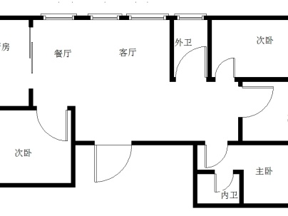 大发凯旋门 5室 2厅 129.65平米