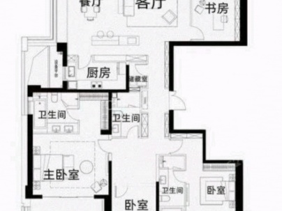 时代滨江上品揽悦园 4室 2厅 223平米