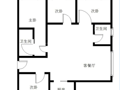 大发凯旋门 4室 2厅 130平米