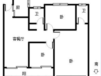 德政嘉园（德政安置房） 3室 2厅 130平米