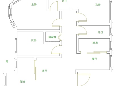 东顺锦园 3室 2厅 128平米