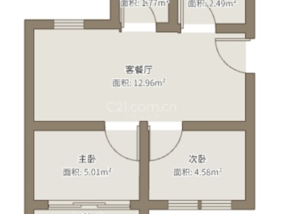 瑶溪住宅区三组团 2室 1厅 70平米