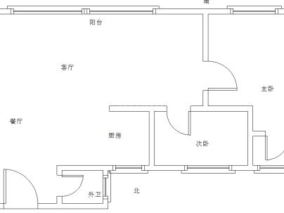 新都会 3室 2厅 97.28平米