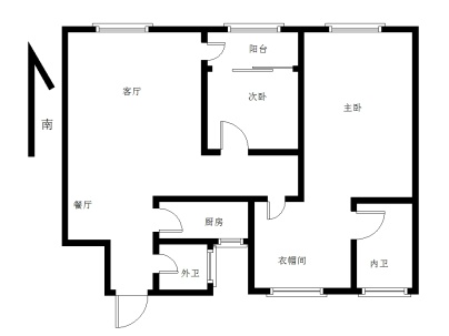 新都会 2室 2厅 97平米