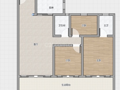 中铁建未来世界 3室 2厅 120平米