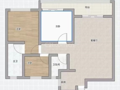 望悦江庭（开发区西单元C-16地块） 3室 2厅 100平米