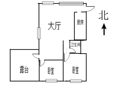 五洲大厦 2室 1厅 135平米