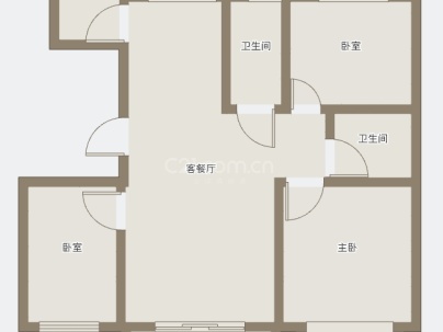 雍锦园 3室 2厅 112平米