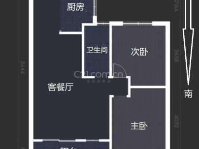 新泽雅苑一组团 3室 1厅 90平米