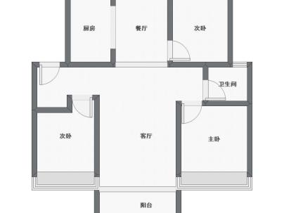 海亮南岸天都 2室 1厅 82.79平米