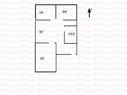 如苑小区 2室 1厅 80平米