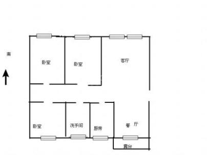 岱岳凤山城 3室 1厅 60平米