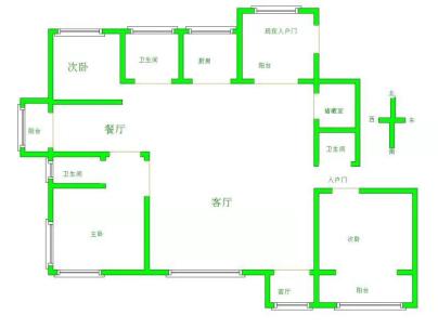 南湖花园二期 5室 2厅 227.15平米