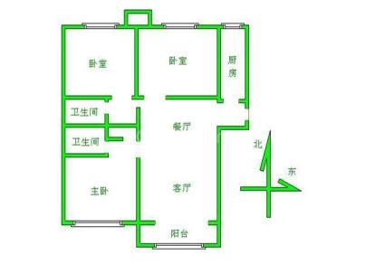 现代奥城 3室 2厅 129.84平米