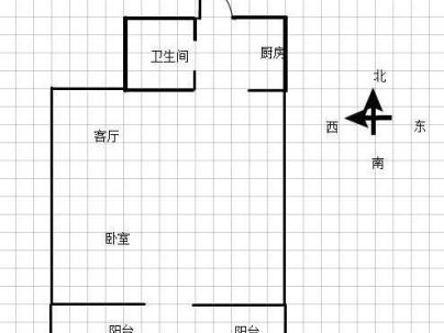 新兴公寓 1室 1厅 51平米